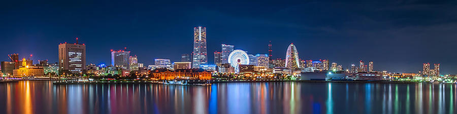 Yokohama by night Photograph by Mytruestory Photography