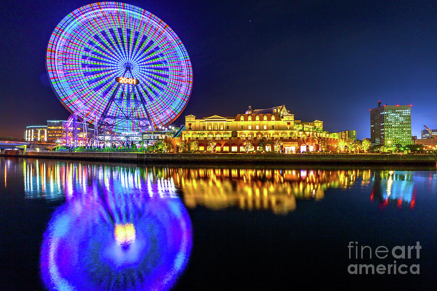 Yokohama Ferris Wheel Photograph by Benny Marty