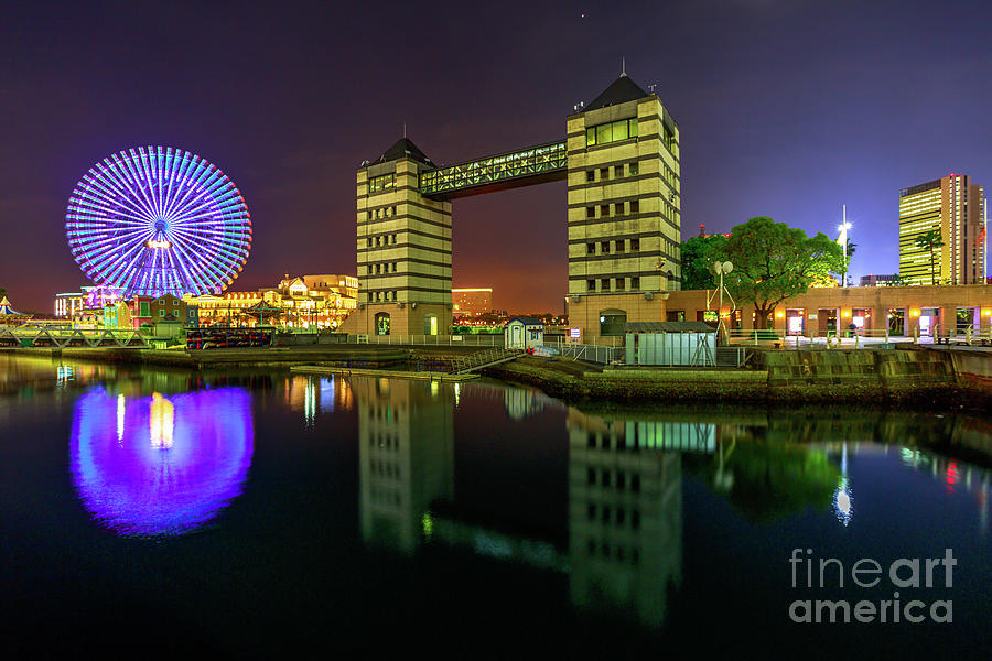 Yokohama Minato Mirai night Photograph by Benny Marty