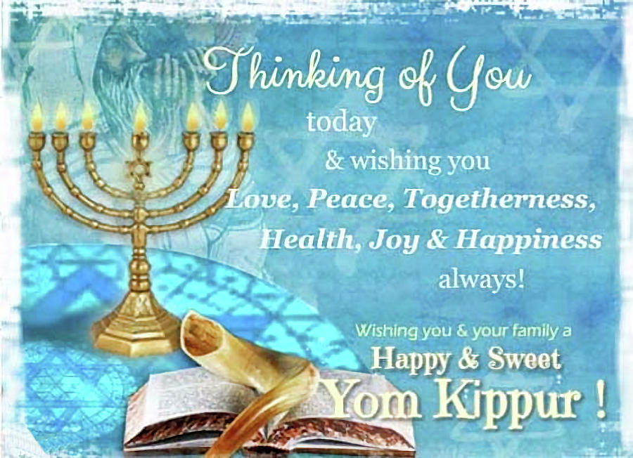 Yom Kippur Digital Art - Yom Kippur v4 by Robert Banach