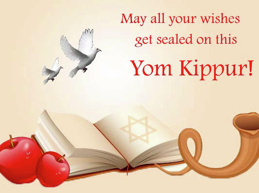 Yom Kippur Digital Art - Yom Kippur v9 by Robert Banach