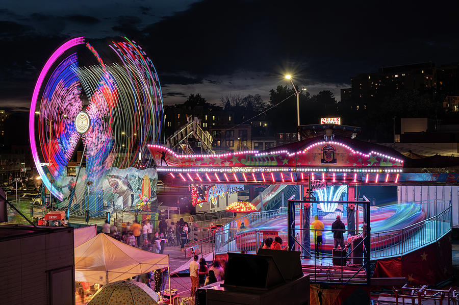 Yonkers Dowtown Carnival Photograph by Kevin Suttlehan