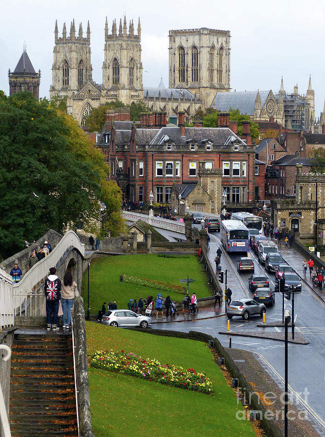 York Minster from the City Wall  Photograph by Phil Banks