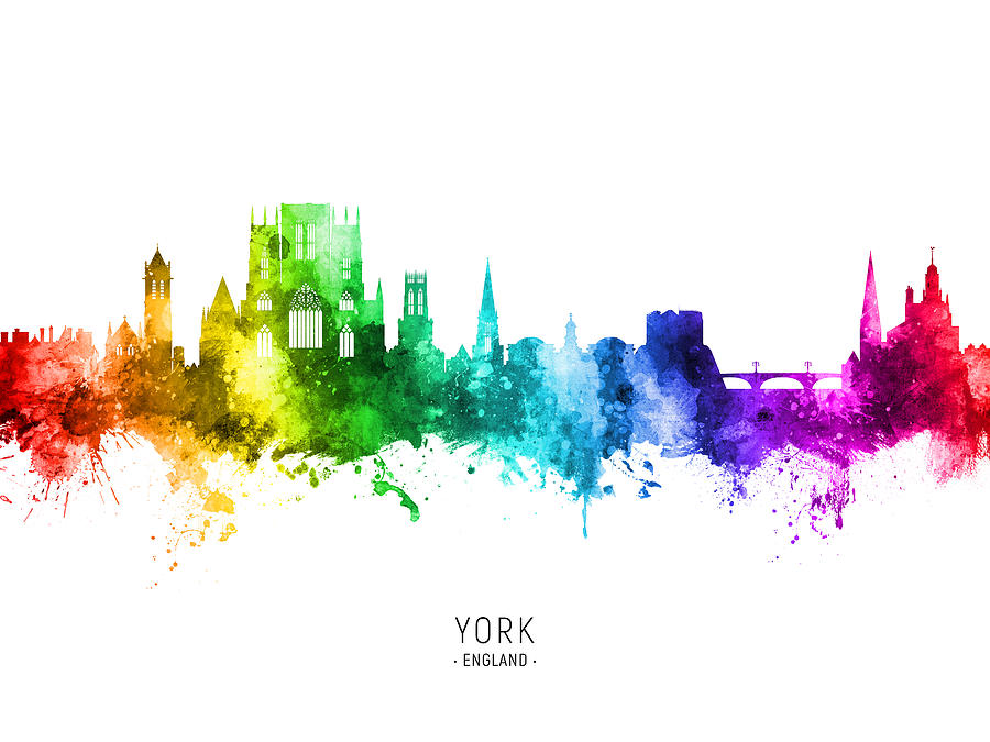 York England Skyline #68b Digital Art by Michael Tompsett