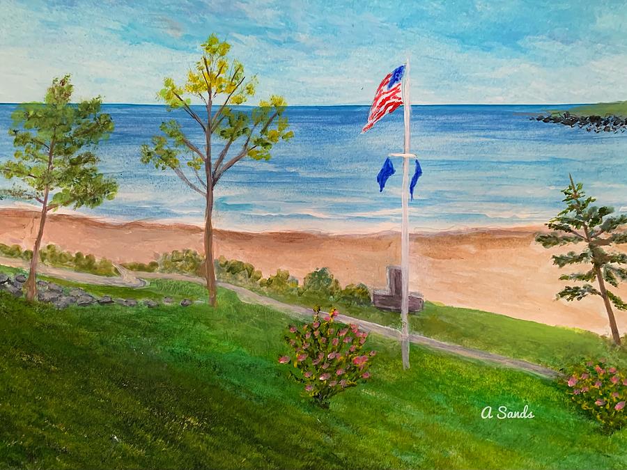 York Harbor Painting by Anne Sands