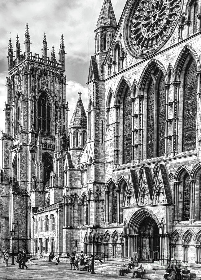 York Minster in Monochrome Photograph by Pics By Tony