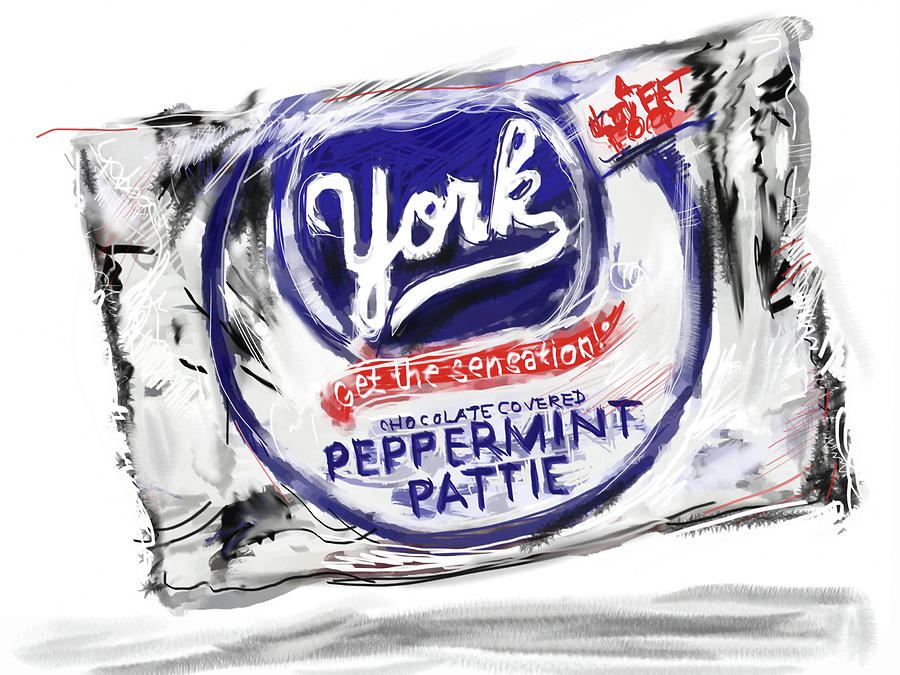 York Peppermint Patty Mixed Media by Russell Pierce