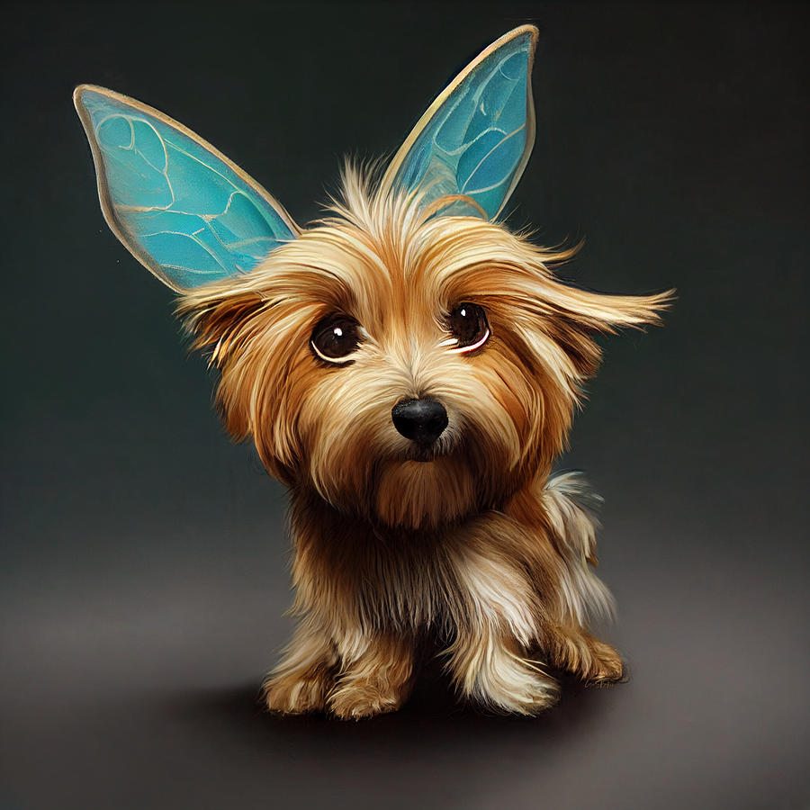 Yorkie Fairy - Belle Digital Art by Lisa S Baker
