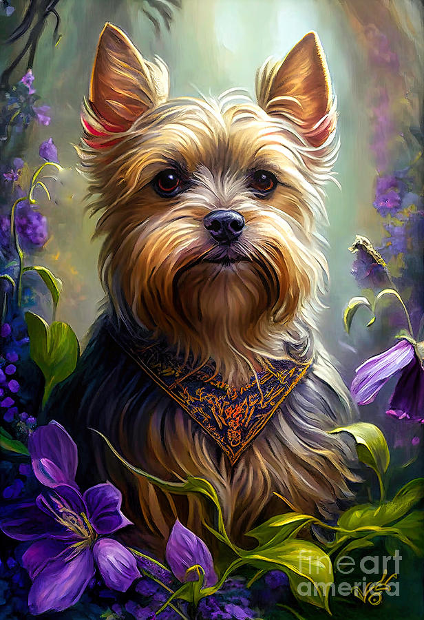 Yorkshire Terrier Series 01 Digital Art by Carlos Diaz
