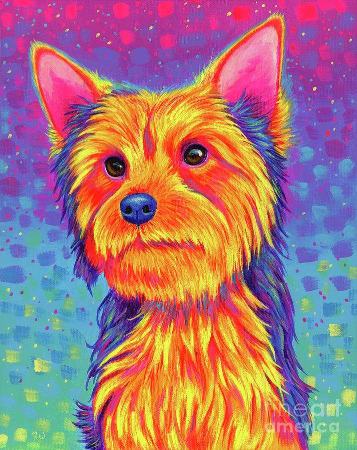 Yorkshire Terrier Painting by Rebecca Wang
