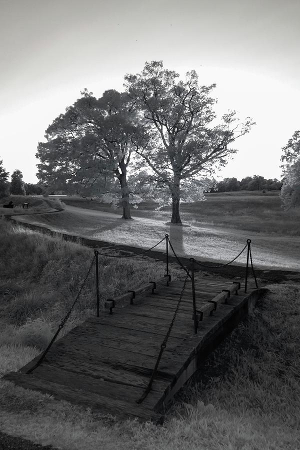 Yorktown Battlefield Foot Bridge Infrared Photograph by Liza Eckardt