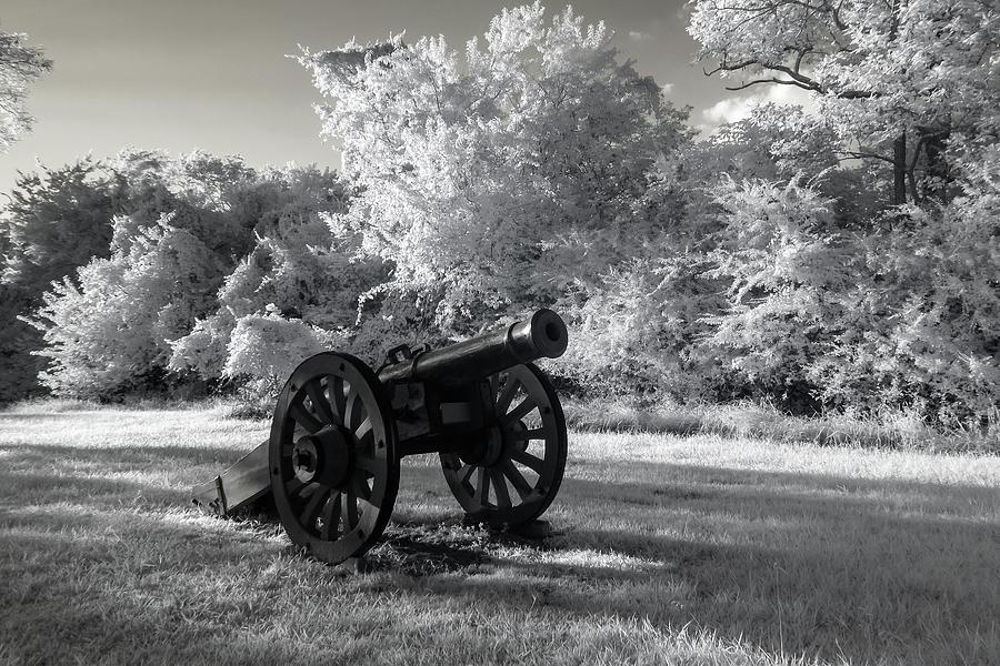 Yorktown Cannon Infrared Photograph by Liza Eckardt