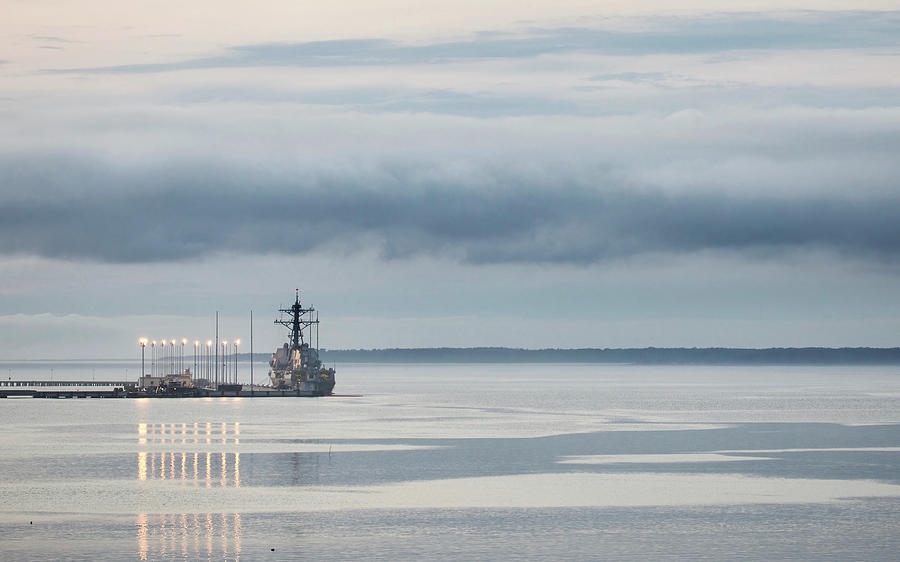 Yorktown Navy Weapons Station in the Evening Photograph by Rachel Morrison
