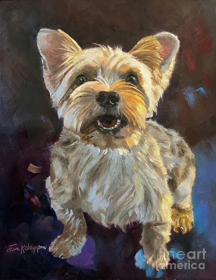 Yorky Love Painting by Jan Dappen