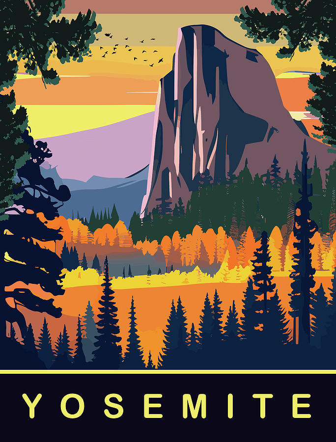 Yosemite, CA Digital Art by Long Shot