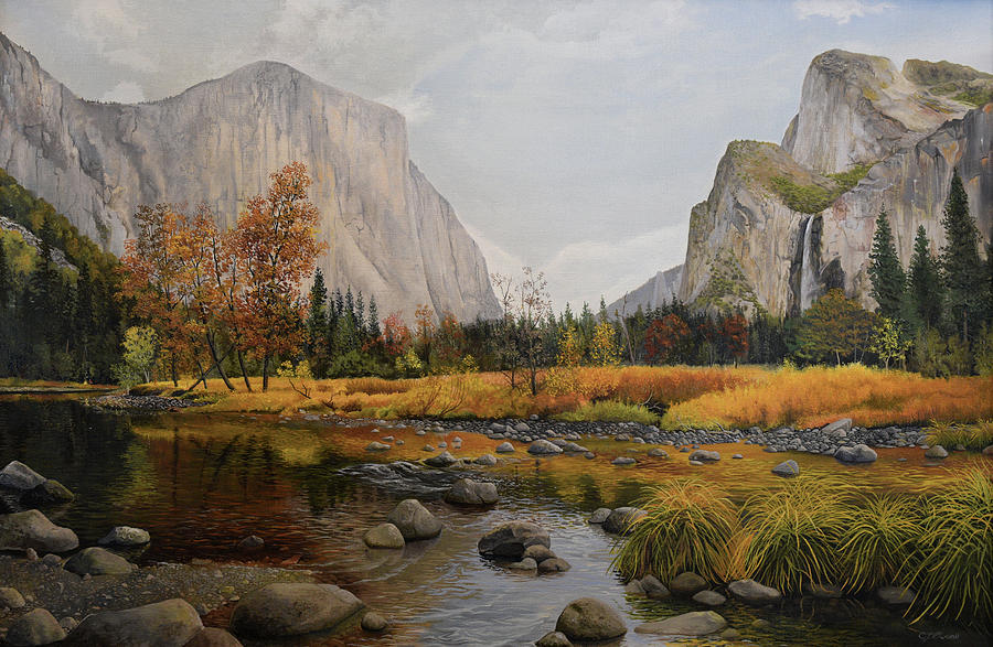 Autumn in Yosemite Painting by Charles Owens
