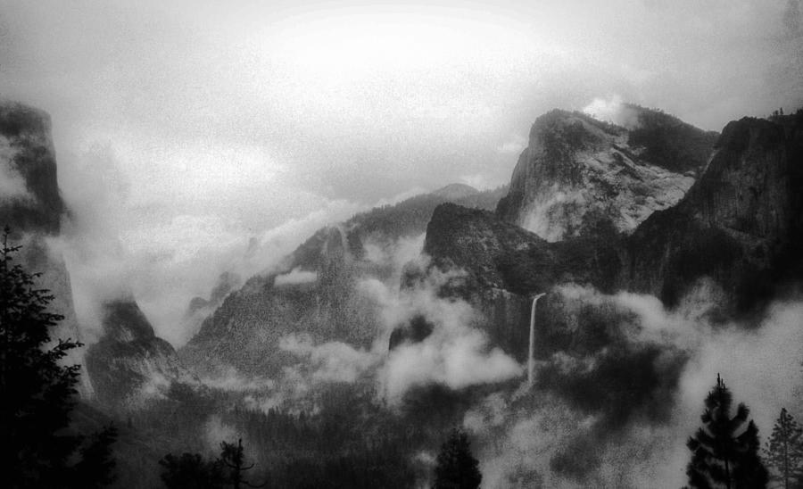Yosemite Cloudy Misty Morn  Photograph by Russel Considine