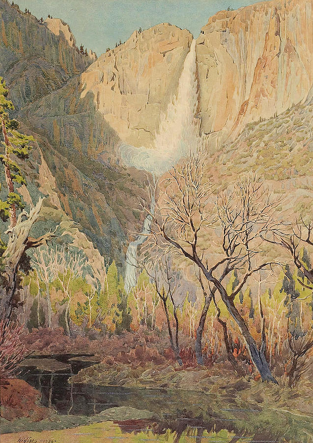 Yosemite Falls, 1926 Painting by Eric Glaser