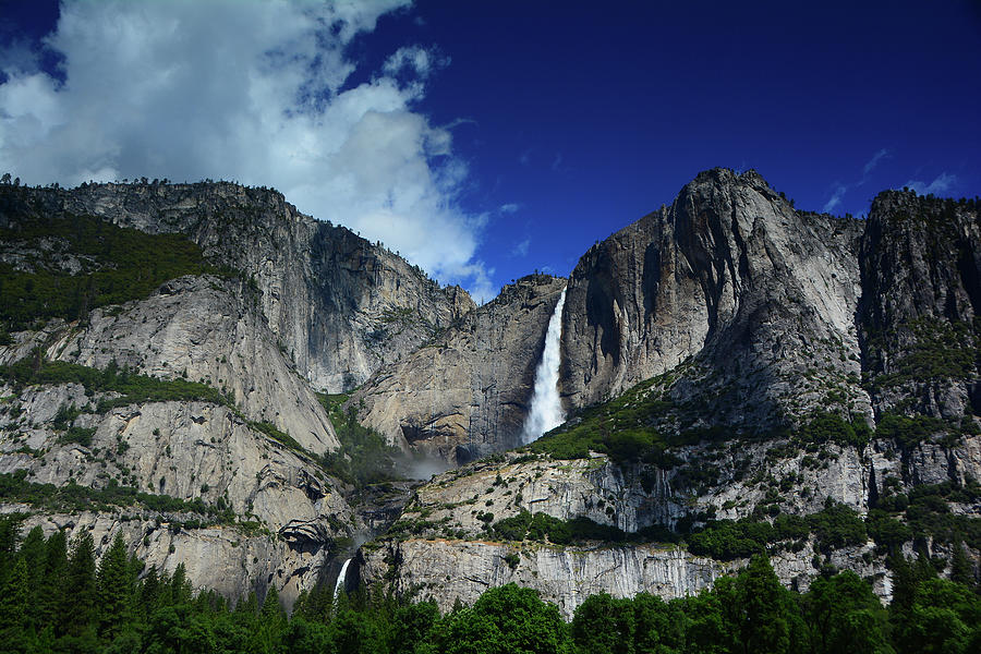 Yosemite Falls and Silver Cloud Photograph by Raymond Salani III