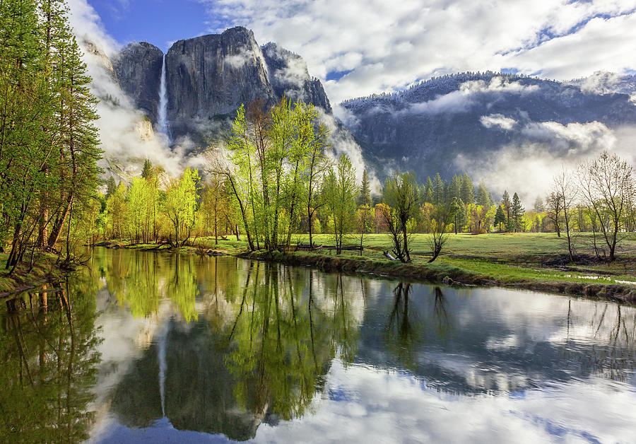 Yosemite Falls Reflection Photograph By Kris Brady Fine Art America