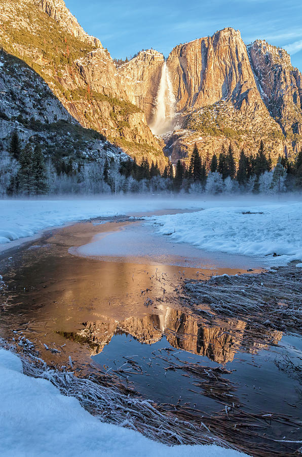 Yosemite Falls - Vertical Photograph by Jonathan Nguyen