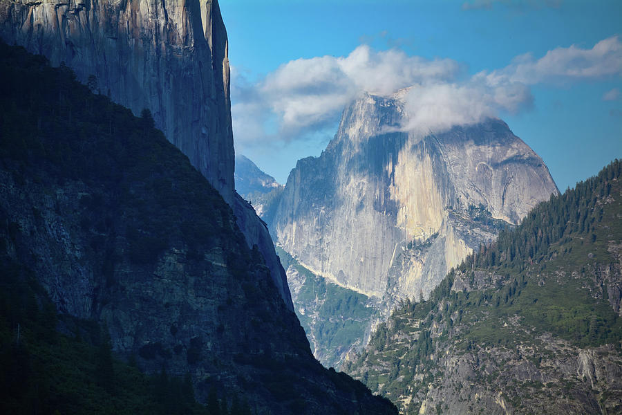 Yosemite Half Dome Clouds Photograph by Kyle Hanson