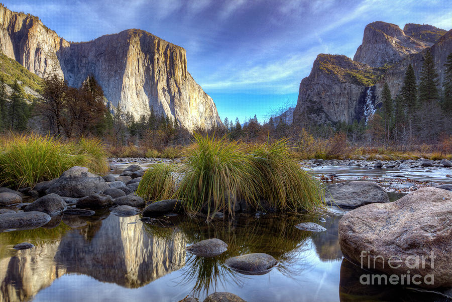 Yosemite National Park Reflections Of El Capitan In The Merced River Photograph