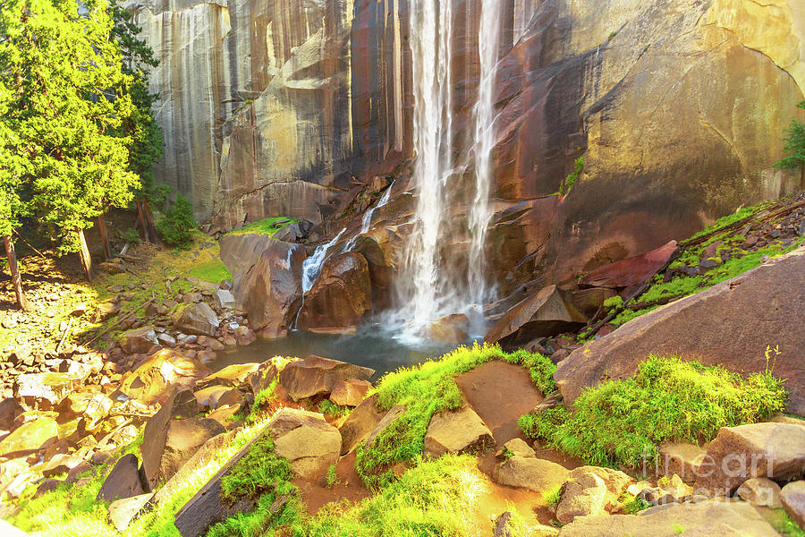Yosemite National Park Vernal Fall waterfall Photograph by Benny Marty