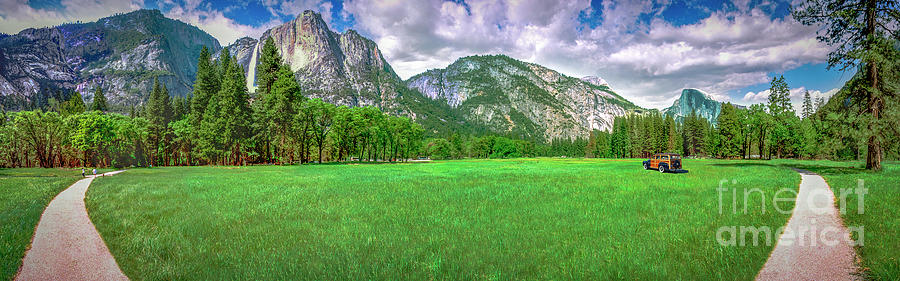 Yosemite NP Valley Floor Pano Photograph by David Zanzinger
