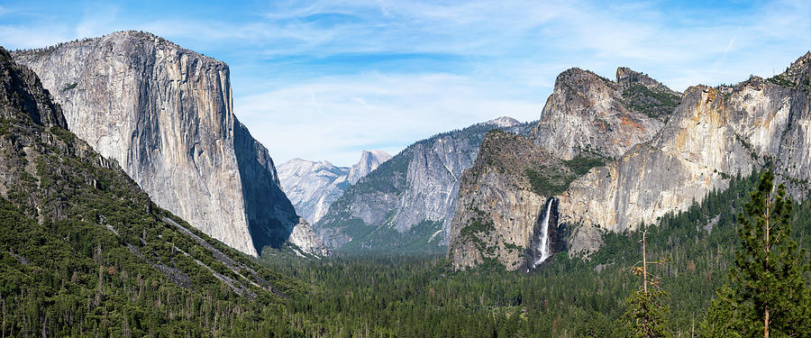 Yosemite Panorama Photograph by Kevin Suttlehan