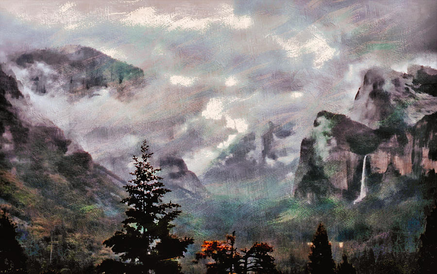Yosemite Rain and Clouds PhotoArt Digital Art by Russ Considine