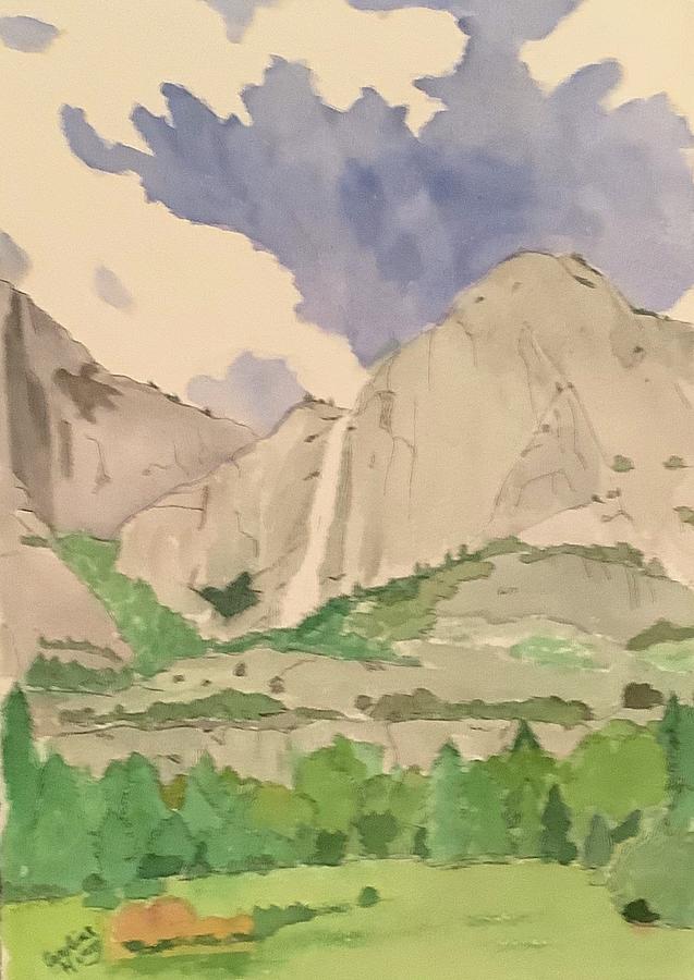 Yosemite Skies  Painting by Caroline Henry