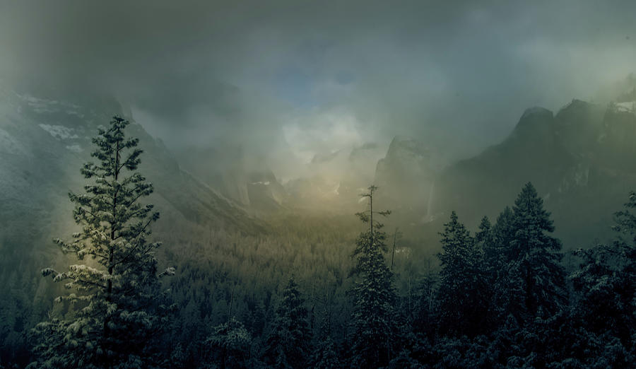 Yosemite Tunnel View Layers Photograph by Norma Brandsberg