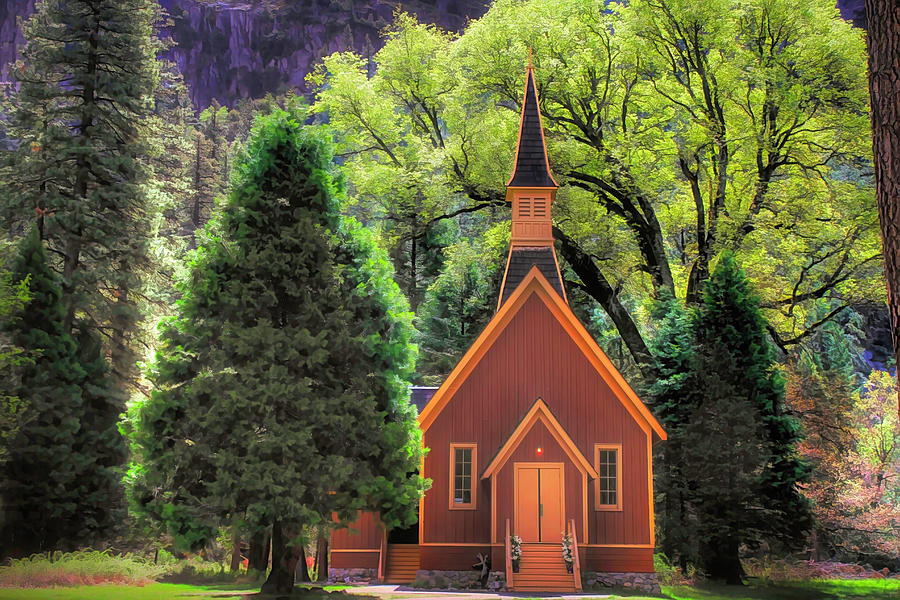 Yosemite Valley Chapel Photograph by Donna Kennedy
