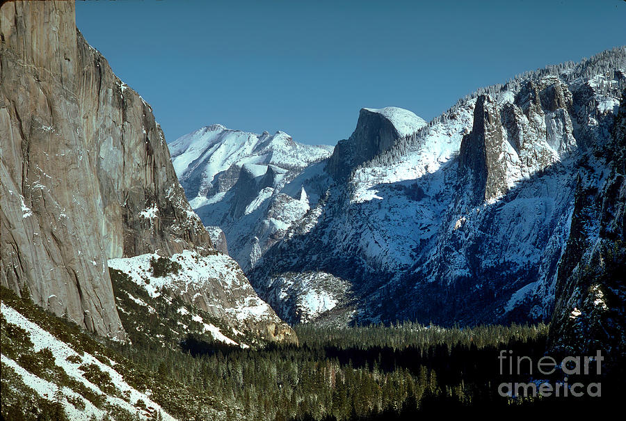 Yosemite Valley in the Winter Photograph by Wernher Krutein