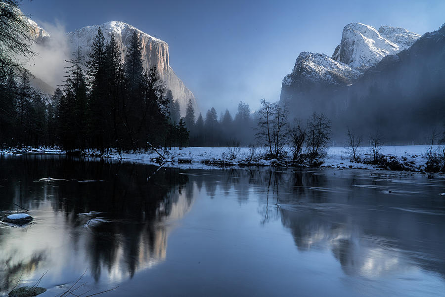 Yosemite Valley In Winter Photograph by World Art Collective