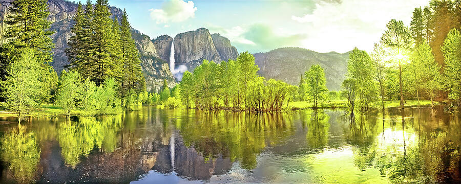 YOSEMITE VALLEY, Yosemite National Park, California,  PANORAMA Photograph by Don Schimmel