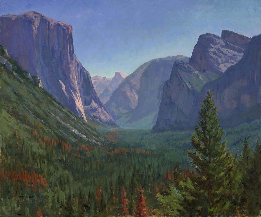 Yosemite Vista Painting by Sharon Weaver