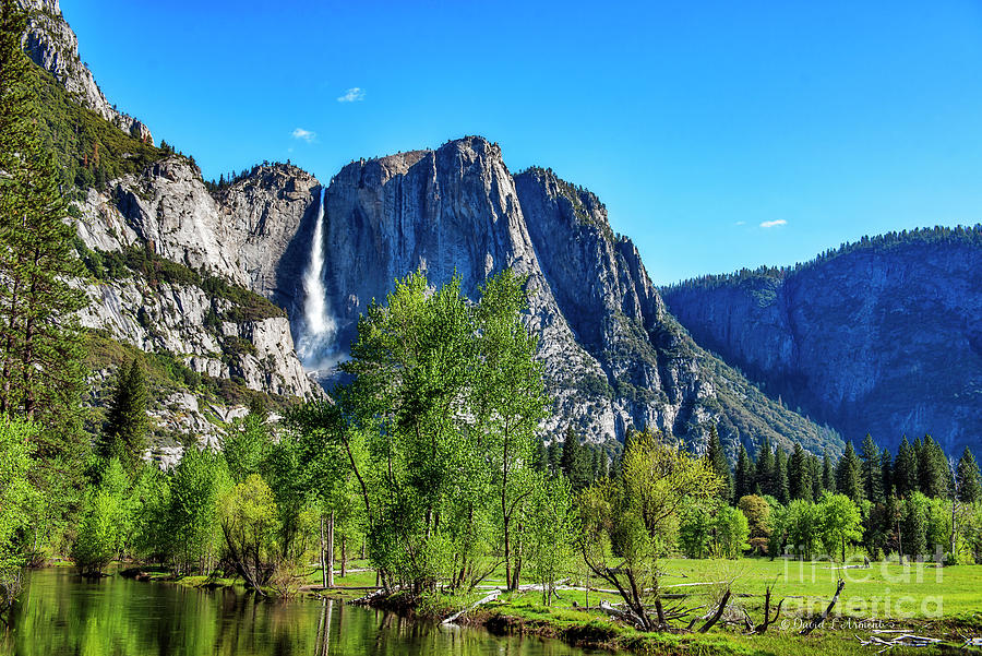 Yosemite Waterfall from Valley Photograph by David Arment