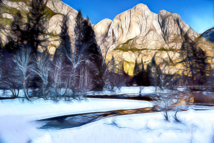 Yosemite National Park Photograph - Yosemite Winter by Her Arts Desire