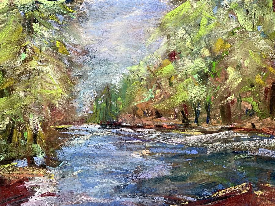 Yosemites Merced Painting by Bonny Butler