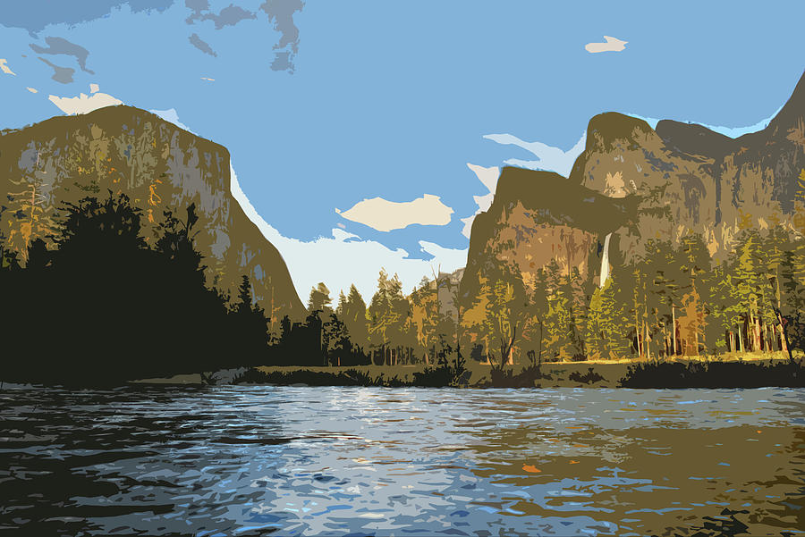 Yosemites Merced River Cutout Series Photograph by JustJeffAz Photography