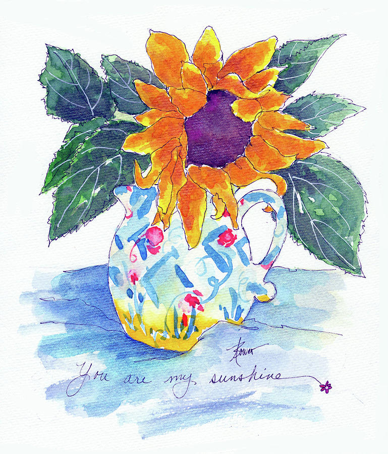 You Are My Sunshine Painting by Adele Bower