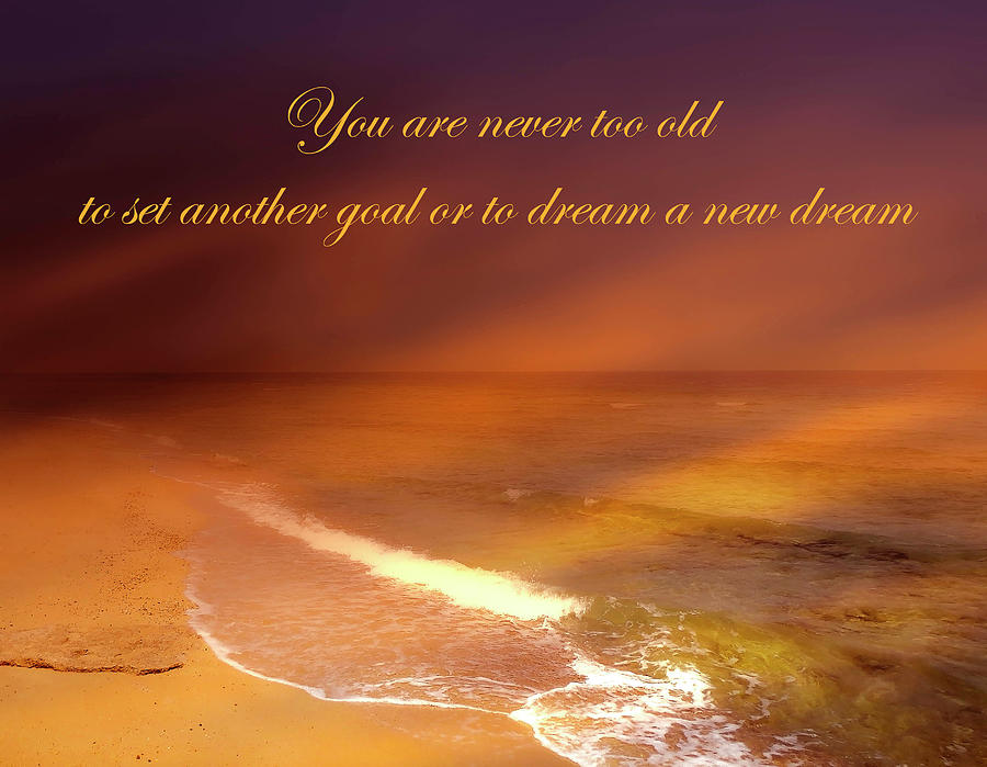 You Are Never Too Old To Set Another Goal Mixed Media by Johanna Hurmerinta