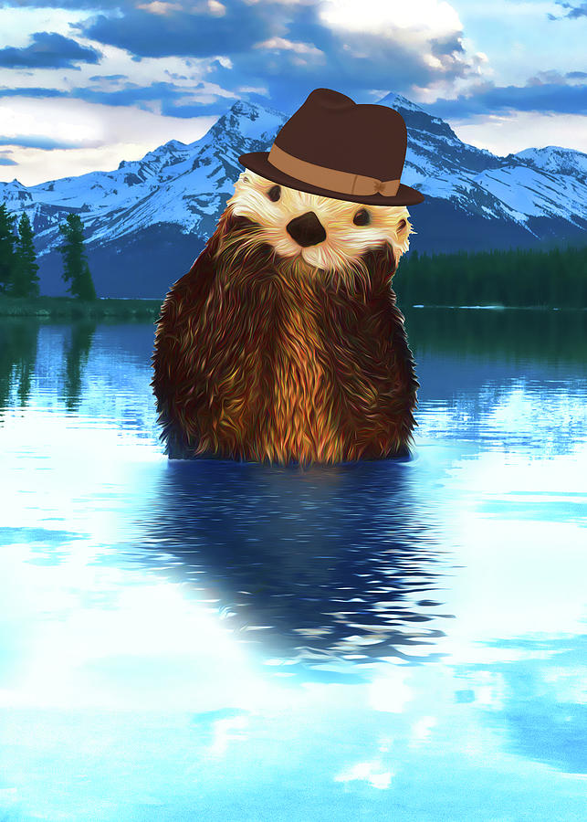 You are Otterly Terrific Dad Digital Art by Doreen Erhardt