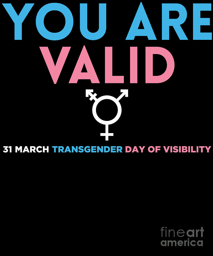 You Are Valid Transgender Day Of Visibility Trans Ally print Digital