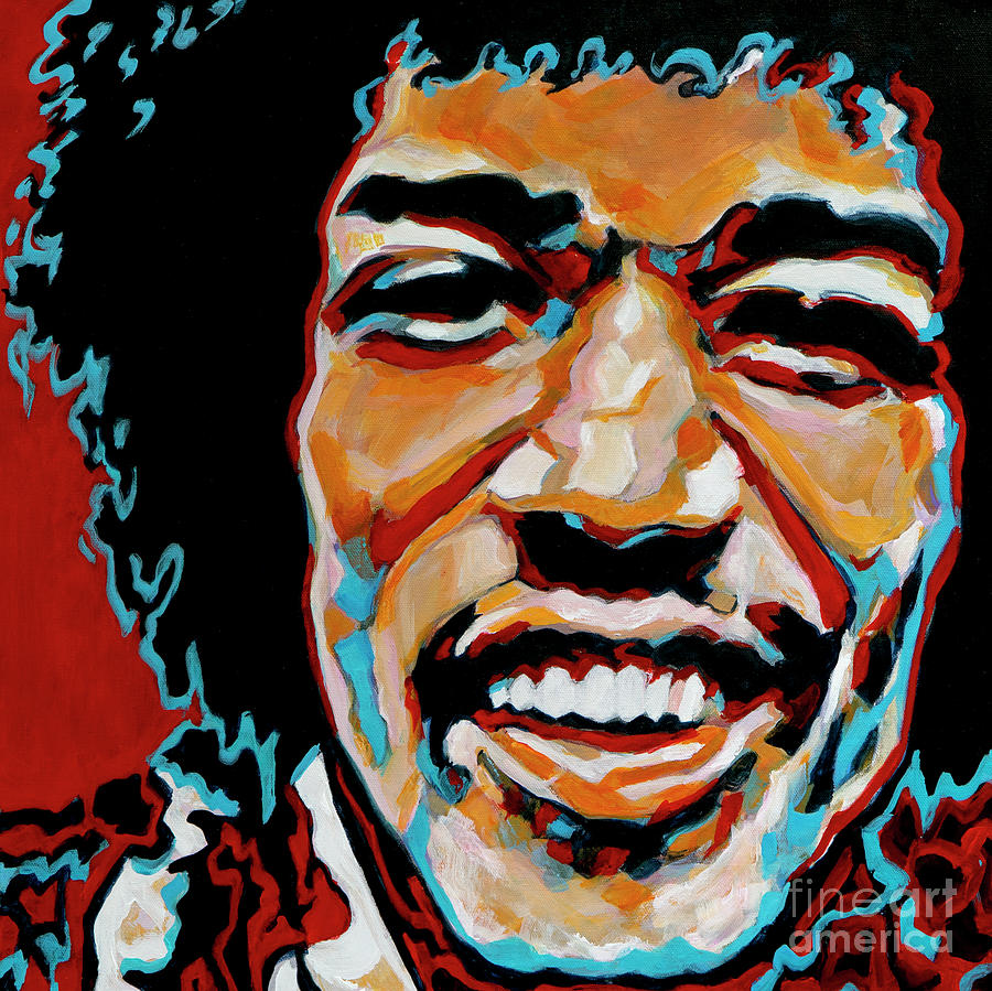 You Have To Give People Something To Dream On - Jimi Hendrix Painting by Tanya Filichkin