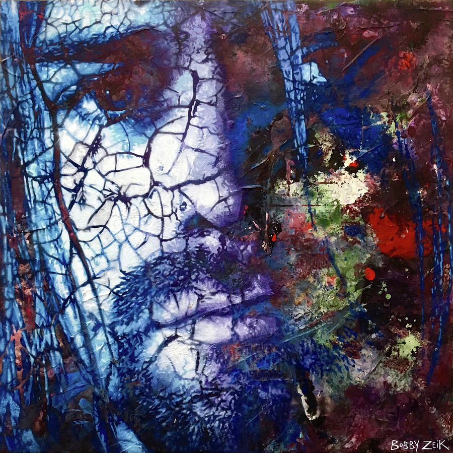 Kurt Cobain Painting - You Know Youre Right version by Bobby Zeik