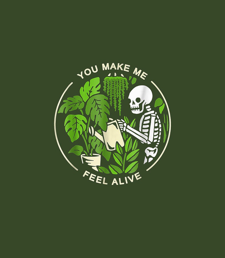 You Make Me Feel Alive Halloweenkull Funny Plants Digital Art By Caius Elysia Fine Art America 0131
