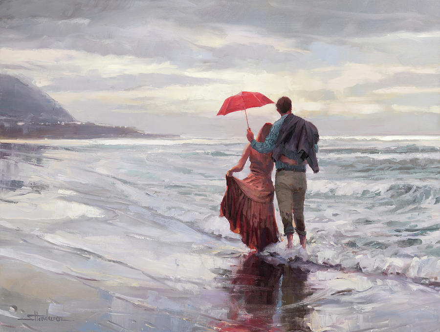 You Me and the Sea Painting by Steve Henderson